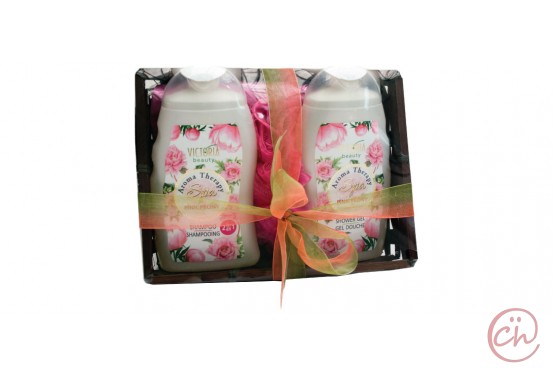 Подаръчен комплект за коса и тяло SPA Pink Peony- Victoria Beauty